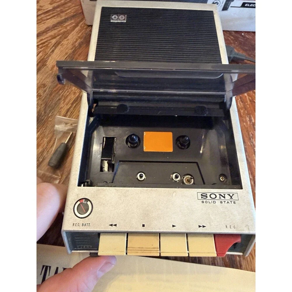 Vintage Sony Model TC-110A Cassette Recorder Tape Player